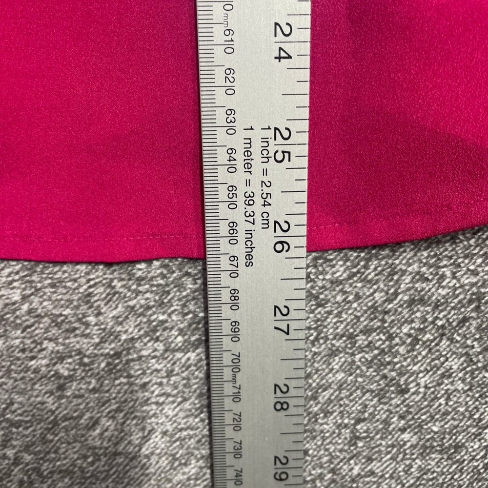 J.Crew Blouse Pink Ruffle V-Neck Long Sleeve Top Medium - Picture 6 of 6